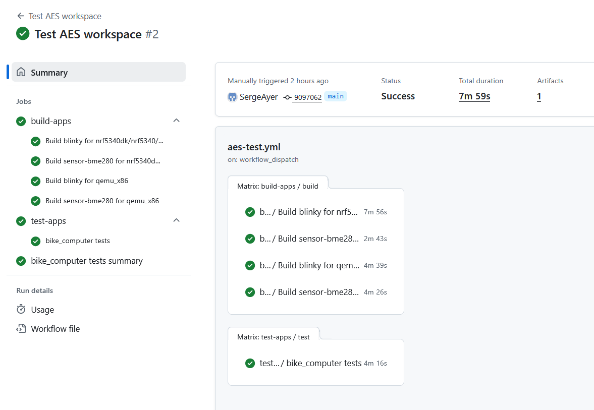 Job progress details